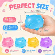Gummy Bear Squishy, Squishy Bear Slow Rising Squeeze Fidget Toy, Pink | pink squishy gummy bear toy with slow-rising squeeze, for adults, classroom prizes, birthday gifts, party favors, 1 count