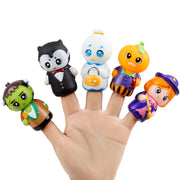 FOIMAS Halloween Finger Puppets,5pcs Pumpkin Witch Finger Puppet Toys for Kids Trick or Treat Halloween Bag Filler Party Favor Supply