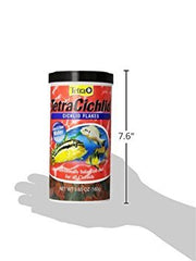 Tetra Tetra Cichlid Large Flake Food 5.65oz | Daily Diet For Top & Mid-Water Cichlids, Protein-Rich Flakes Promote Optimal Health, Clear Water Formula Does Not Cloud Water