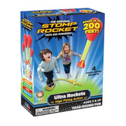 Stomp Rocket Ultra, High-Flying Rocket Launcher for Kids, 4 Rockets | Fun Outdoor Toys for Boys & Girls, Ages 5 & Up - Soft Foam Tipped Blaster Set Soars Up to 200ft - STEM Toys for Outside Play