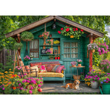 TangMosaic 1000 Piece Puzzle for Adults, Flower House Jigsaw Puzzle, Family Impossible Challenging Puzzles Game, Interlock Perfectly No Dust, Home Decoration, Gifts for Parents Halloween Christmas