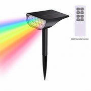 Waterproof Solar Lights Outdoor RGB Spotlight