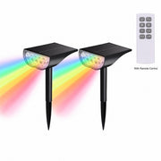 Waterproof Solar Lights Outdoor RGB Spotlight