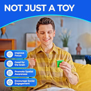 GAN 356 RS, Speed Cube 3x3 Stickerless Puzzle for Kids | Smooth turning, easy control, beginner-friendly performance, hand-eye coordination toys for boys girls adults, non-magnetic