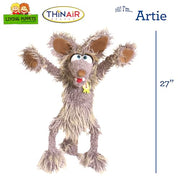 Living Puppets - Artie the Coyotte Large 27-Inch Plush Hand Puppet for Boys and Girls