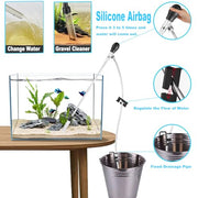 Carefree Fish Small Aquarium Gravel Vacuum Sand Cleaner Tank Water Changer | Silicone Squeeze Bulb,ABS Material Sturdy & Durable,6Ft Hose,(for 3~8Gal Tank) 2026 New Upgrade Version
