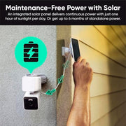 WYZE Solar Cam Pan, 2K Security Cameras Wireless Outdoor, Battery Powered | 360° Pan-Tilt, Battery Powered, 2.4 GHz Wi-Fi camera, AI motion detection, Color night vision, Cameras for home security