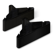 Amazon Basics Space Saving Plastic Clothes Hangers, Sturdy Closet Organizer for Shirts and Jackets, Adult Size, Black, 50-Pack