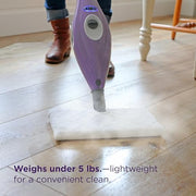 Shark Steam Pocket Mop with 2 Washable Double-sided Pads, Purple, S3501 | Lightweight, 2 Machine Washable Double-Sided Microfiber Pads, Swivel Steering, Steam Sanitization on Sealed Hard Floors