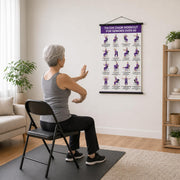 Tai Chi Chair Workout Chart, Chair Tai Chi for Seniors Poster, 16 x 24 Inch | Seated Tai Chi for Beginners: 16 Illustrated Chair Exercises for Balance, Flexibility and Mobility, Easy to Roll Up and Store