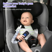 Chuya Baby Teether Toy Chew Toys for Babies 3-24 Months | TV Remote Control Shape Teething Relief for Infants (Black)