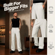 ⏳Limited-time⏰Men's Soft Draped Straight Leg Trousers👖