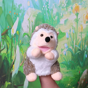 Easfan Hedgehog Hand Puppet with Movable Mouth Plush Toy Gift for Kids 10" | Interactive storytelling, cute stuffed animal, creativity imagination, easter christmas birthday holiday gift, for toddlers