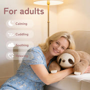 Niuniu Daddy Weighted Stuffed Animals, 20 in 3.3 lbs, Sloth Calming Plush | Heavy sensory lap pad, lying body pillow for sleeping, machine wash, huggable gift for kids and adults