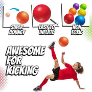 8.5-Inch Kickball Playground Balls for Kids & Adults (6-Pack) | Rubber Kickballs for Kickball, Dodgeball, Four Square, Handball, PE Class, School, Gym, Recess, Backyard & Outdoor Games