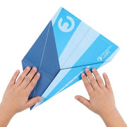 CrunchLabs by Mark Rober, Turbo Trick Paper Airplane, Fold, Launch, Fly | Launcher kit with 5 flight designs, 3 power bands, and QR how-to videos for experimenting with airplanes