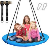 Trekassy 40" Saucer Tree Swing, 700LBS Heavy Duty Swing for Kids & Adults | 900D Oxford Fabric with Waterproof Design, Includes 2x3.3ft Tree Hanging Straps and Adjustable Ropes for Easy Setup