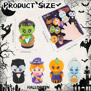 FOIMAS Halloween Finger Puppets,5pcs Pumpkin Witch Finger Puppet Toys for Kids Trick or Treat Halloween Bag Filler Party Favor Supply