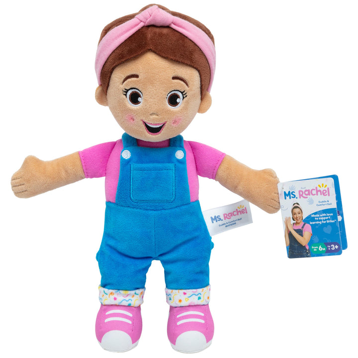 Ms. Rachel Cuddle & Comfort Doll, 11-Inch Soft Plush First Baby Doll | Super-Soft Friend for Hugs & Snuggles, Encourages Pretend Play, Baby Toys for Girls & Boys Ages 6 Months to 3+