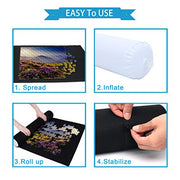 Becko US 1500 Piece Jigsaw Puzzle Mat Roll Up with Drawstring Storage Bag | Felt Rollup Mat for Easy Transport & Storage, Portable Puzzle Board, Puzzles Saver Keeper for Puzzles Up to 1500 Pieces