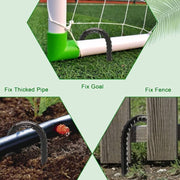 FEED GARDEN 12 Inch Rebar Stakes 16 Pack, Heavy Duty J Hook Ground Stakes | 5/16" Black Coated Ribbed Steel for Strong Soil Grip, Ideal for Fences, Tents, Canopies, Swing Sets & Outdoor Decorations