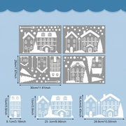 Christmas Village Window Clings