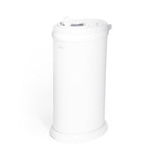 Ubbi Stainless Steel Diaper Pail, No Special Bags, Odor-Locking, White | Award-Winning Registry Must-Have, Childproof Safety Lid with Lock, Holds Up To 55 Newborn Diapers, Modern Nursery Essential