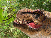 Tyrannosaurus Rex Dinosaur Hand Puppet Toy, Dino Figure Puppets | Battle T-Rex Head Party Role Play Games for Kids, Realistic Dinosaur Soft Rubber Bathing Toys for Boys Girls Gift 3-12