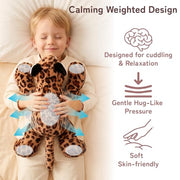 Niuniu Daddy Weighted Stuffed Animal, 20 in 3.3 lbs, Leopard Calming Plush | Heavy sensory lap pad, lying body pillow for sleeping, machine wash, huggable plushies, soothing gift for kids and adults