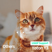 Yoton Y3 Mini Projector, Ultra-Compact 317g, 360° Stand, Auto Keystone | 50% zoom, 720P Native, 1080P Input Support, Portable Small Movie Projector Compatible with TV Stick/HDMI/USB/TF Card