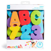 Munchkin® Learn™ Foam Bath Letters and Numbers, 36pc Toddler Bath Toys