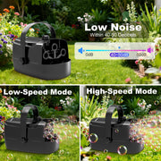 Zerhunt Durable Bubble Machine for Party: 3 Power Modes for Non-Stop Fun - 18000+ Bubbles Per Minute High Output 30 Mins Bubbles per Refill - Kids Safe Auto-Stop for Outdoor Backyard Birthday