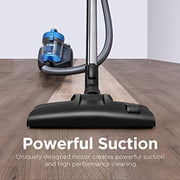 Eureka Whirlwind Bagless Canister Cleaner NEN110A Lightweight Corded Vacuum for Carpets and Hard Floors, Blue