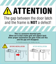 Regalo Safety 29"-38.5" Easy Step Baby Gate, Bottom of Stairs & Doorways