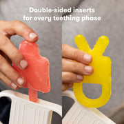 Frida Silicone Teething Toys, 4-in-1 Teether for Babies & Infants | Teething Relief for 0-18 Months, Not-Too-Cold-to-Hold Baby Teether Design, BPA-Free