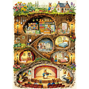 HUADADA Puzzles for Adults 1000 Pieces-Rabbit House Puzzles | Gifts for men women,Family Games,Eco matte oil print,eye strain relief,tight puzzle piece fit,vibrant colours