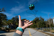 Waboba Bounceback Returning Black and Blue Moon Ball Hyper Bouncy Balls | Extreme Bounce and Fun, Super High Bouncing Ball, for Active Play and Outdoor Games