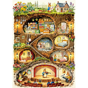 HUADADA Puzzles for Adults 1000 Pieces-Rabbit House Puzzles | Gifts for men women,Family Games,Eco matte oil print,eye strain relief,tight puzzle piece fit,vibrant colours