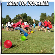 8.5-Inch Kickball Playground Balls for Kids & Adults (6-Pack) | Rubber Kickballs for Kickball, Dodgeball, Four Square, Handball, PE Class, School, Gym, Recess, Backyard & Outdoor Games