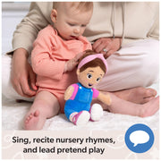 Ms. Rachel Cuddle & Comfort Doll, 11-Inch Soft Plush First Baby Doll | Super-Soft Friend for Hugs & Snuggles, Encourages Pretend Play, Baby Toys for Girls & Boys Ages 6 Months to 3+