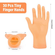 30 Pcs Tiny Finger Hands, Mini Fingers Funny Hand Puppets for Parties | Miniature small hands for finger puppet shows, gag performances, cute little hand fingers, party favors and novelty fun