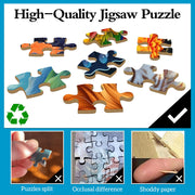 TangMosaic 1000 Piece Puzzle for Adults, Flower House Jigsaw Puzzle, Family Impossible Challenging Puzzles Game, Interlock Perfectly No Dust, Home Decoration, Gifts for Parents Halloween Christmas