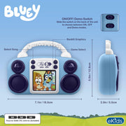 Bluey Toy Music Player, Toddler Toy with Built-in Music and Lights (Bluey)