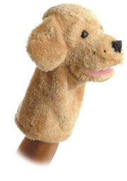 Aurora® Interactive Hand Puppet Garth™ Stuffed Animal - Storytelling Adventures - Playful Learning - Brown 10 Inches