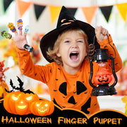 FOIMAS Halloween Finger Puppets,5pcs Pumpkin Witch Finger Puppet Toys for Kids Trick or Treat Halloween Bag Filler Party Favor Supply