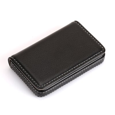 PU Leather Magnetic Business Card Holder