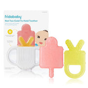 Frida Silicone Teething Toys, 4-in-1 Teether for Babies & Infants | Teething Relief for 0-18 Months, Not-Too-Cold-to-Hold Baby Teether Design, BPA-Free