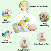 Baby Toys 0-6 Months Musical Stuffed Caterpillar Newborn Tummy Time Toys | Sensory Toys with Mirror Crinkle Rattle for Infants 0-3 3-6 2 3 4 5 6-12 Months Old Babies Boy Girl Shower Gifts Essentials