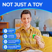 GAN 356 RS, Speed Cube 3x3 Stickerless Puzzle for Kids | Smooth turning, easy control, beginner-friendly performance, hand-eye coordination toys for boys girls adults, non-magnetic
