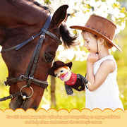 Role Play Hand Puppets Hand Plush Chef Doctor Fireman Pirate Detective Athlete Nurse Worker Hand Puppet Toys Puppets for Kids Storytelling Imaginative Pretend Play Teaching Preschool(Cowboy)